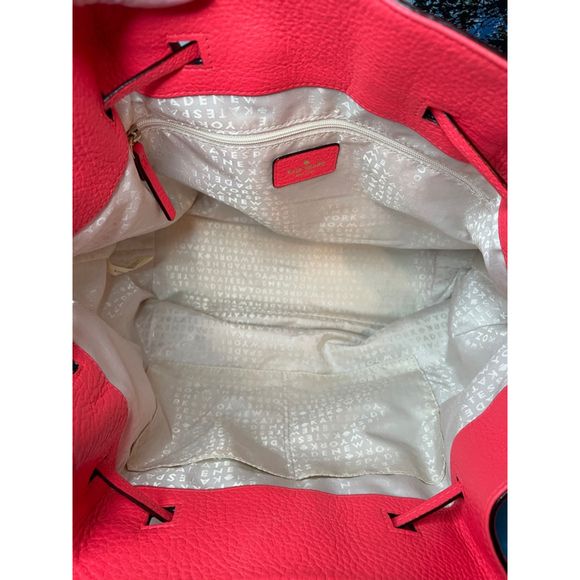 Fire 🔥 Kate Spade Tote Bag Hot Pink Tassle Beautiful VGC W Dustie - Picture 14 of 16